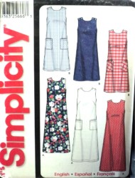 7149 SO EZ SLEEVELESS DRESS LENGTHS POCKETS OR NOT PATTERN 10-20